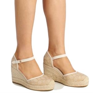 Authentic COACH Raine Sig Espadrille/Wedge size 8.5